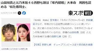山田裕貴は2024年内にも西野七瀬と結婚発表と東スポでマンション写真報道？